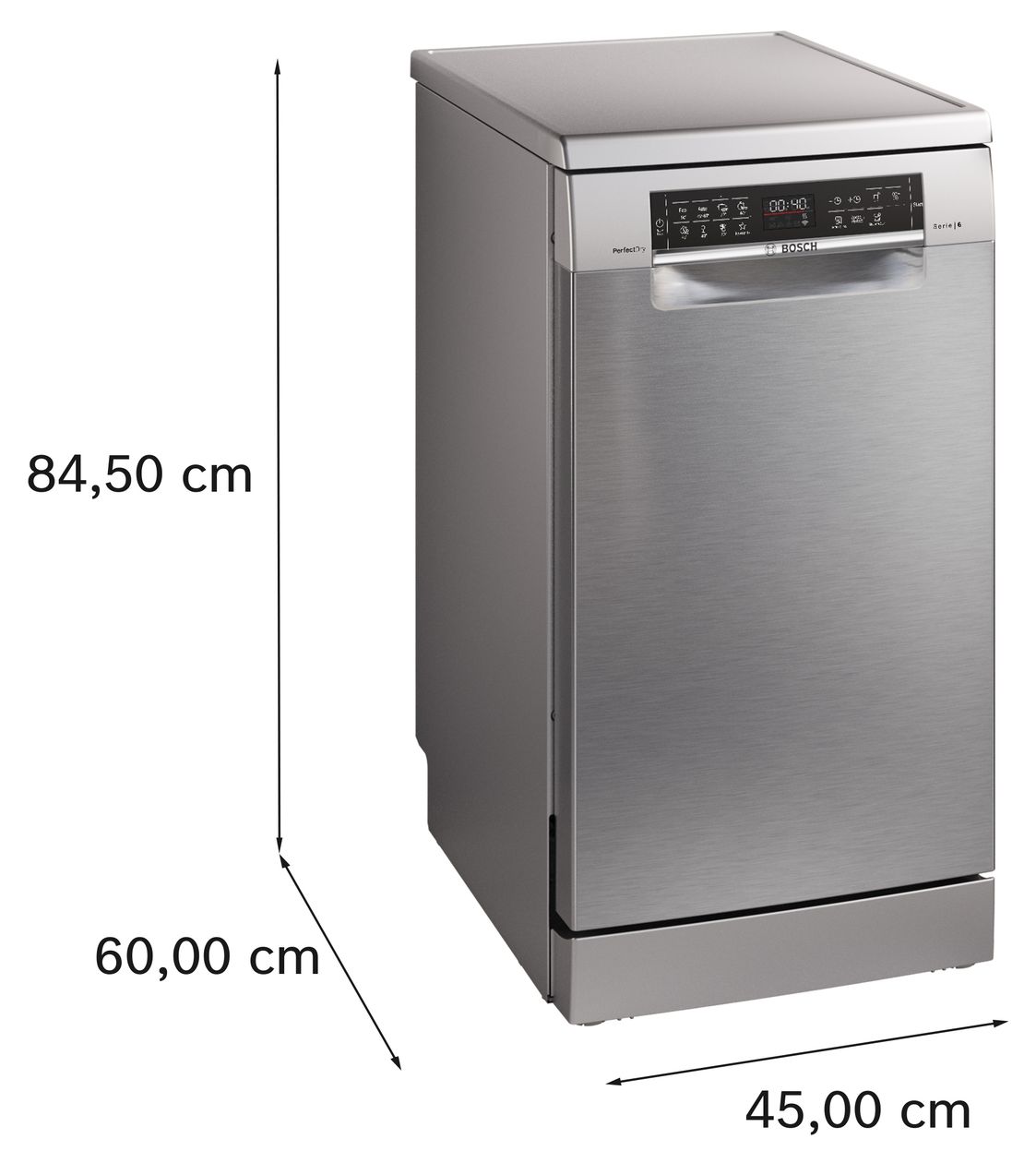 Serie 6 SPS6YMI14E 45 cm Geschirrspüler freistehend Leise 10 Maßgedecke aquaStop Funktion 