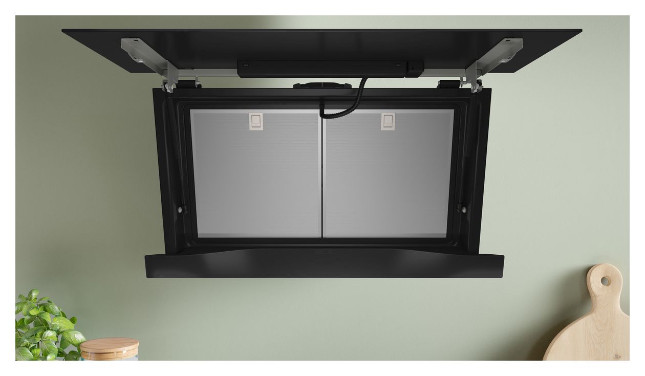 Serie 8 DWJ91LT60 Umluft Dunstabzugshaube/Esse Wand 90 cm (Schwarz) 
