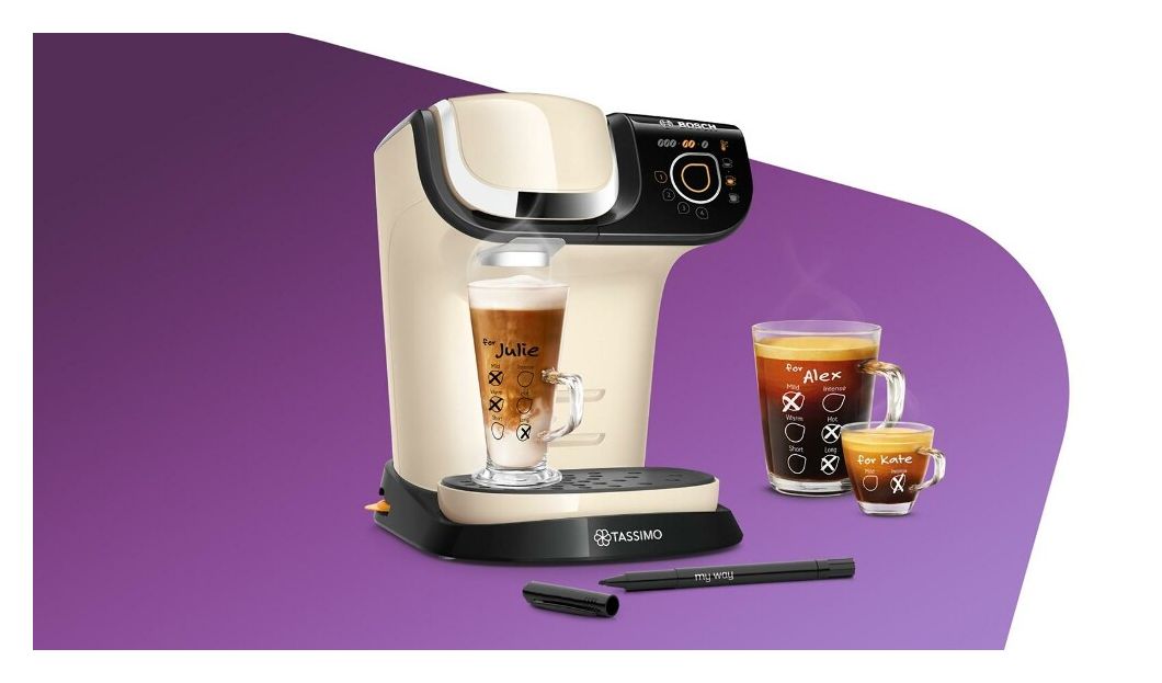 TAS6507 Tassimo My Way 2 Kaffeekapsel Maschine  (Beige, Schwarz) 