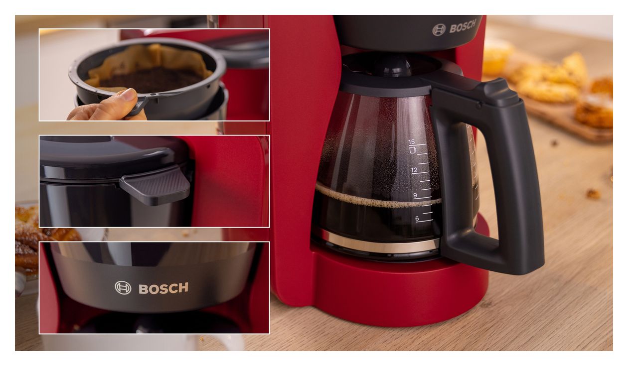 TKA2M114 MyMoment 15 Tassen Filterkaffeemaschine 1,2 l  (Rot) 