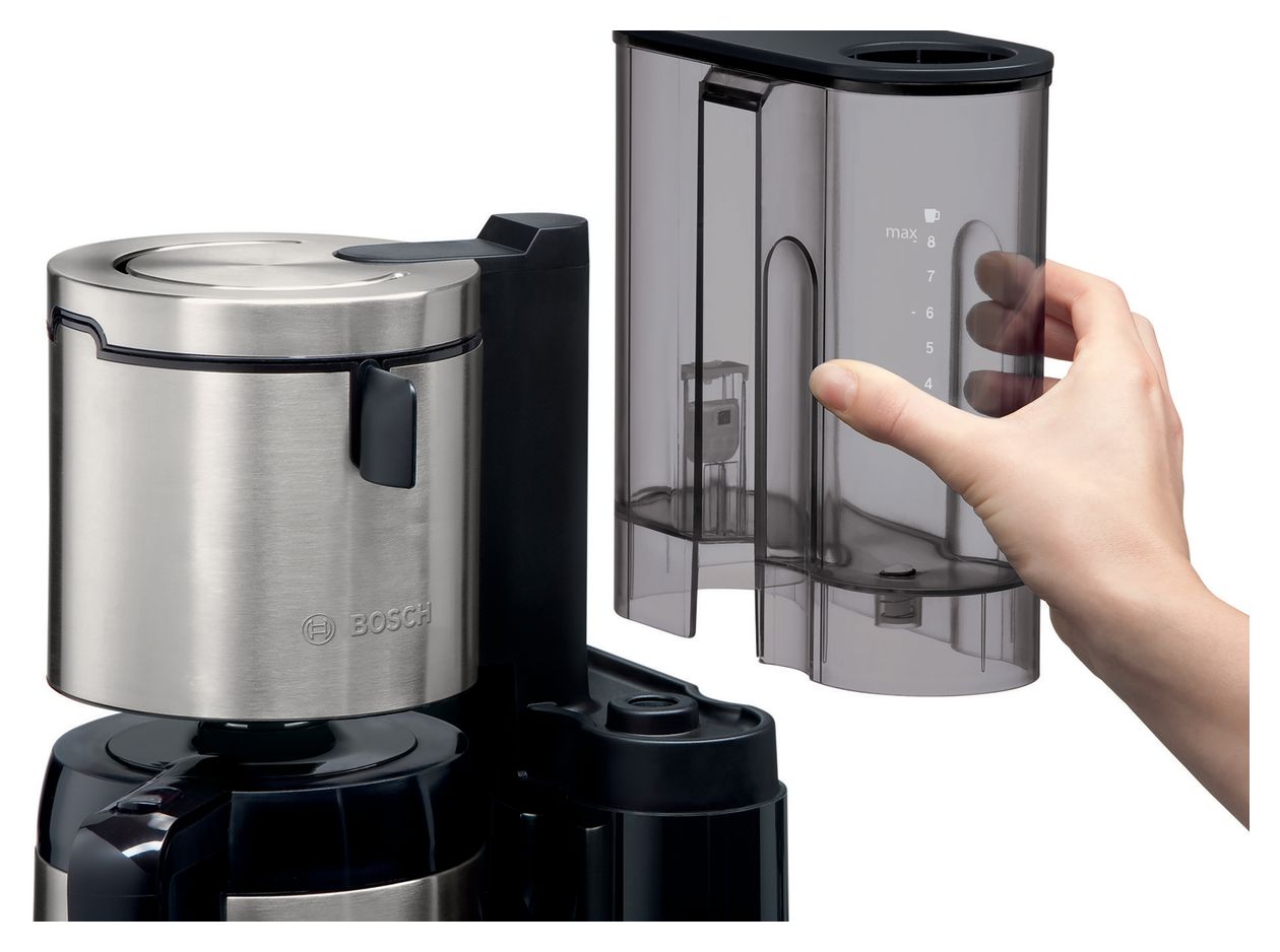 TKA8A683 Styline 8 Tassen Thermo Filterkaffeemaschine 1,1 l  (Schwarz, Edelstahl) 