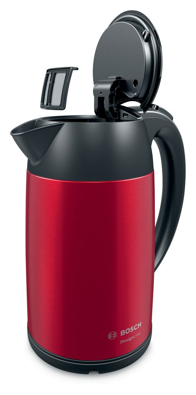 TWK3P424 DesignLine 1,7 l Wasserkocher 2400 W  (Grau, Rot) 