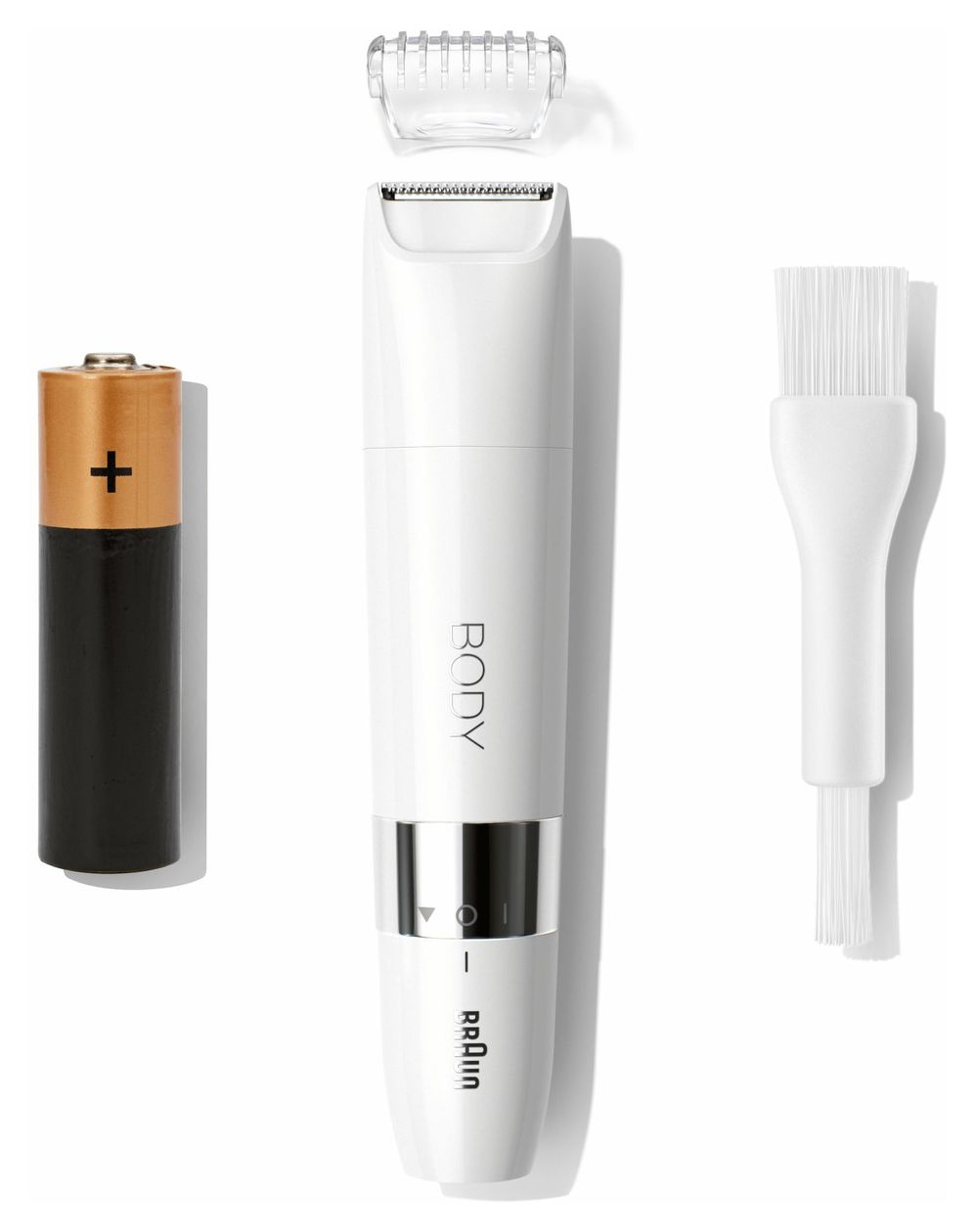 BS1000 Ladyshaver Body Mini Trimmer Haarschneider Batterie/Akku 1 Aufsteckkämme 