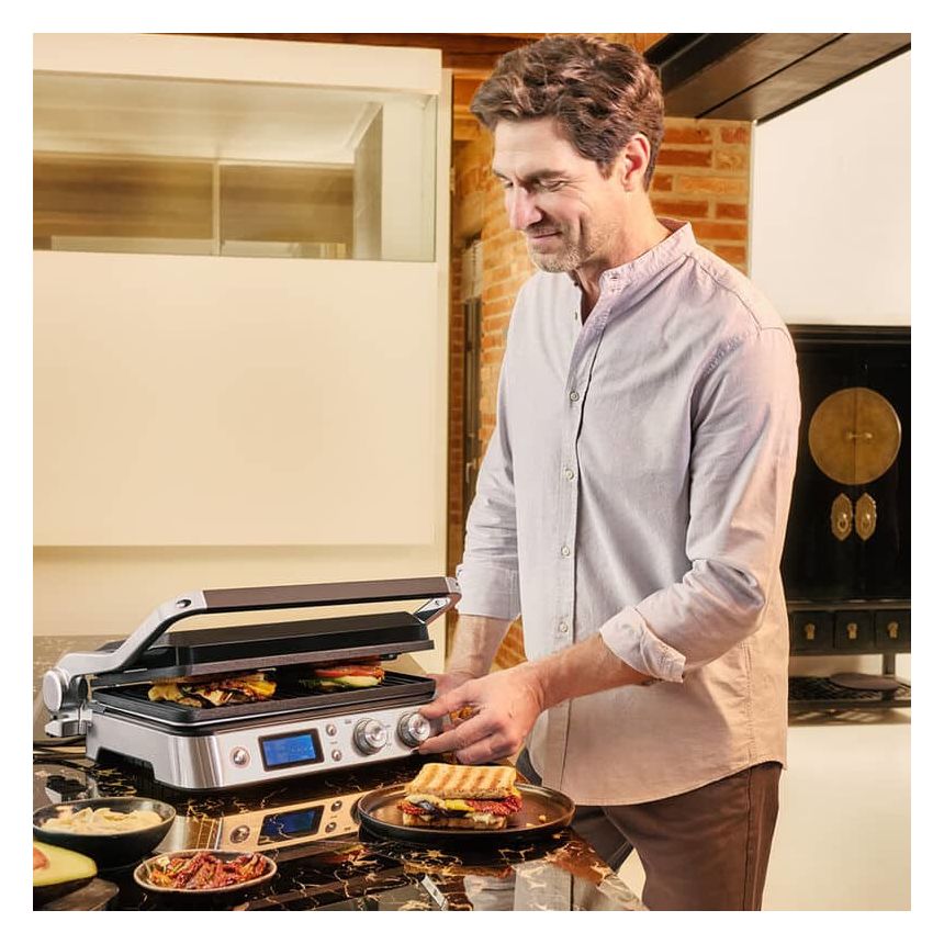 CG9040 Multigrill 9 2000 W mit 370 x 230 mm Fläche  (Schwarz, Edelstahl) 