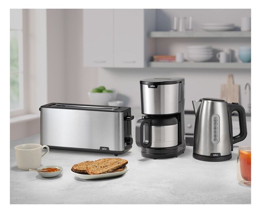 HT1610 PurShine Toaster 1030 W 8 Stufen  (Schwarz, Edelstahl) 