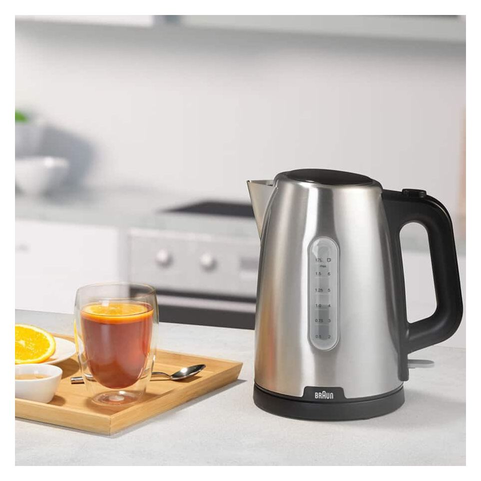 WK1500 PureShine 1,7 l Wasserkocher 2200 W  (Schwarz, Edelstahl) 