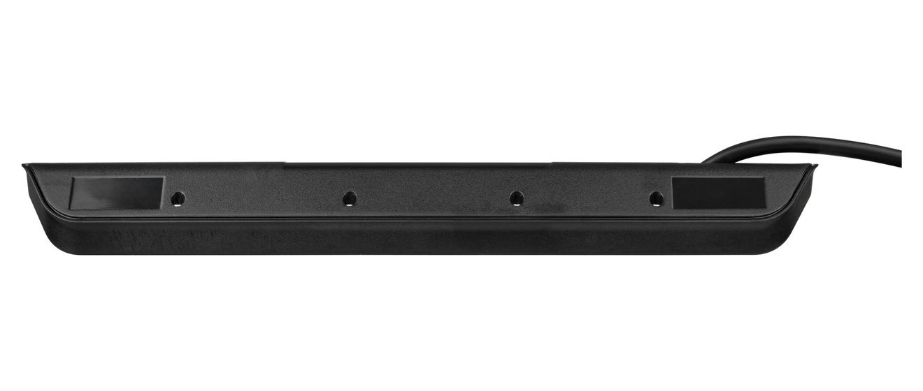 estilo Ecksteckdosenleiste 6-fach 2 m  (Schwarz/Silber) 