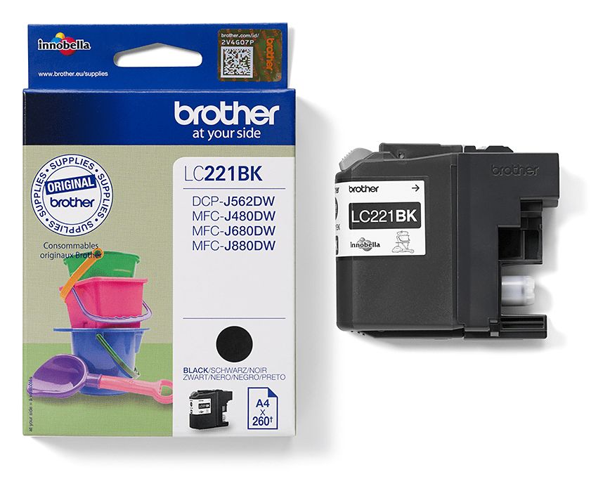 LC-221BK originale Druckerpatronen Schwarz 260 Seiten 