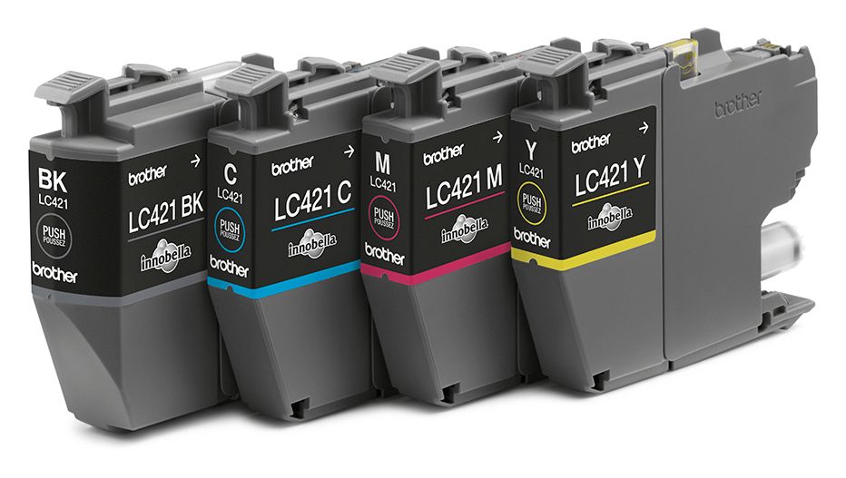 LC-421VAL originale Druckerpatronen Schwarz, Cyan, Magenta, Gelb 200 Seiten 