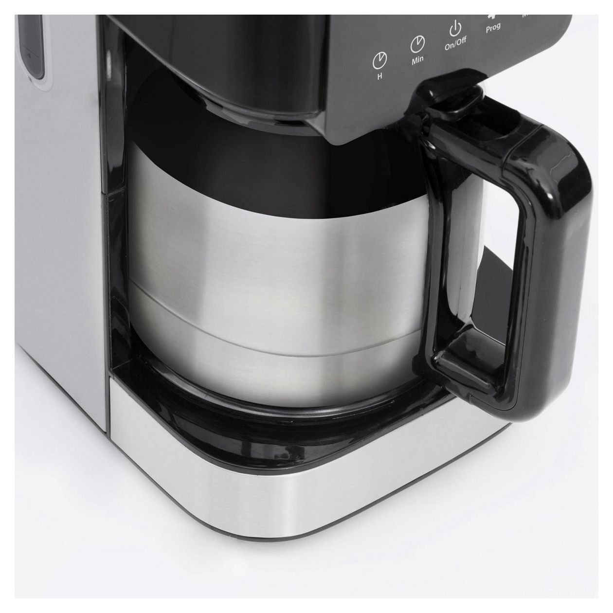 1847 Coffee Taste & Style 10 Tassen Thermo Filterkaffeemaschine 1,2 l  (Schwarz, Edelstahl) 