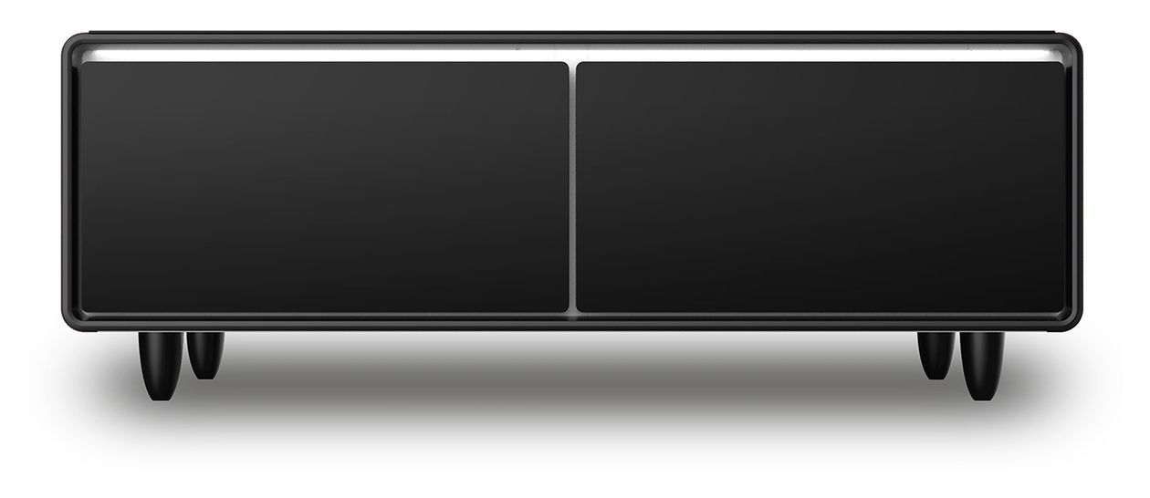 Sound & Cool 135 l Tischkühlschrank EEK: F 91 kWh Jahr  (Schwarz) 
