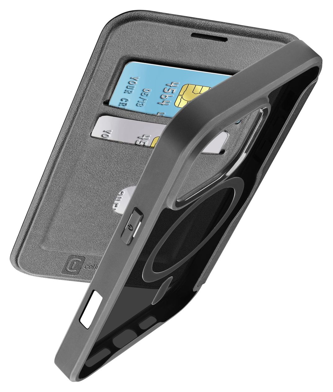 Daily Mag Folio für Apple iPhone 16 Pro Max  (Schwarz) 