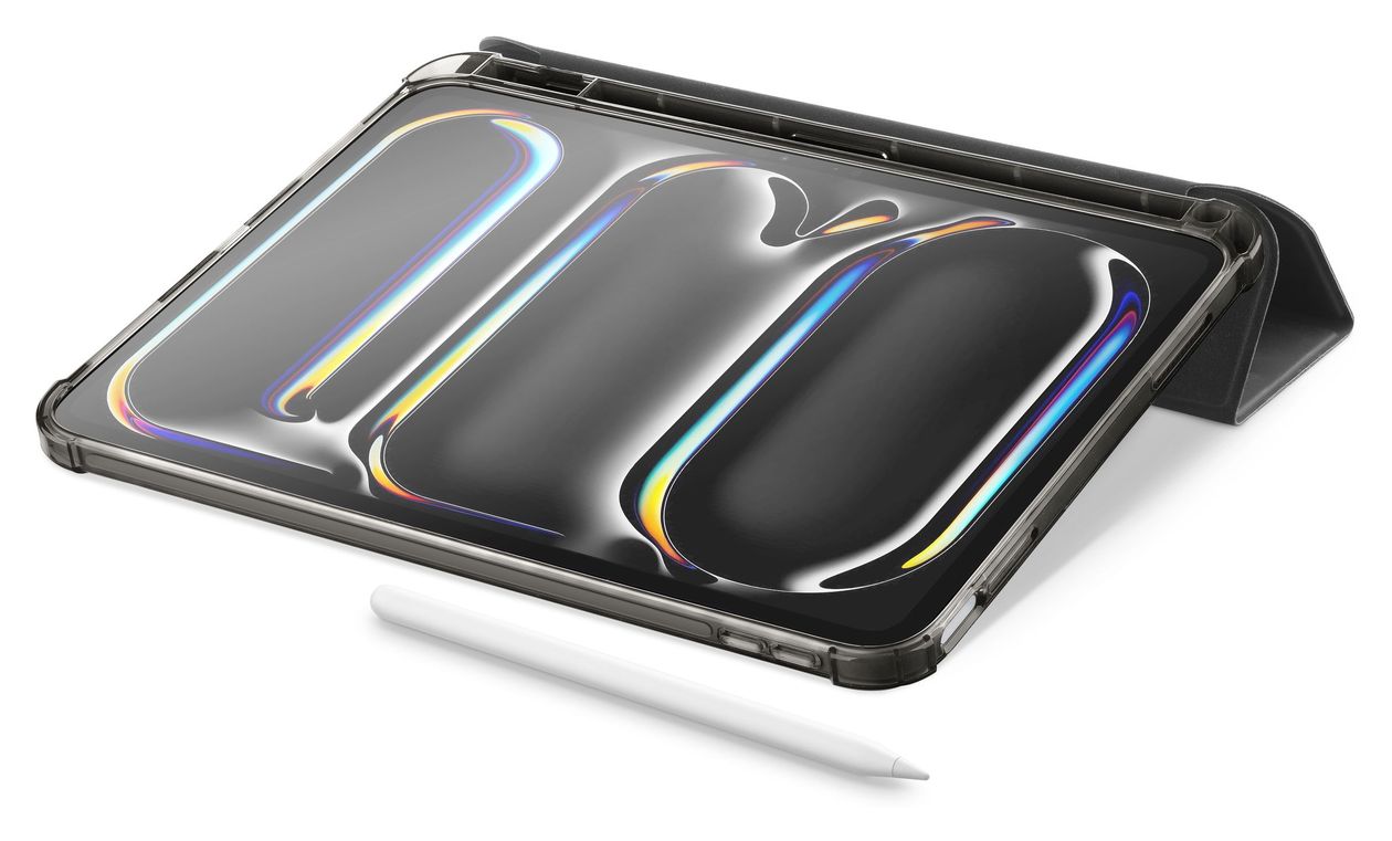 Folio Folio aus Kunstleder für Apple iPad Pro 11" bis 27,9 cm (11") (Schwarz) 