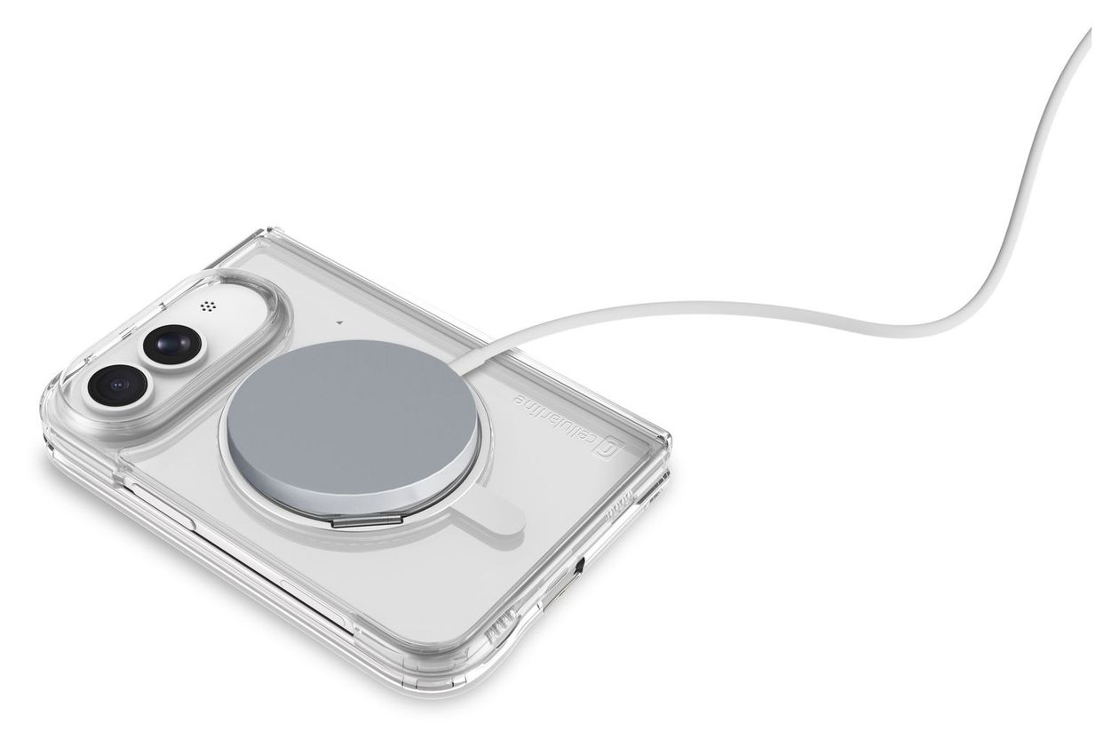 Spin Mag Cover für Apple iPhone 18 Duo  (Transparent) 
