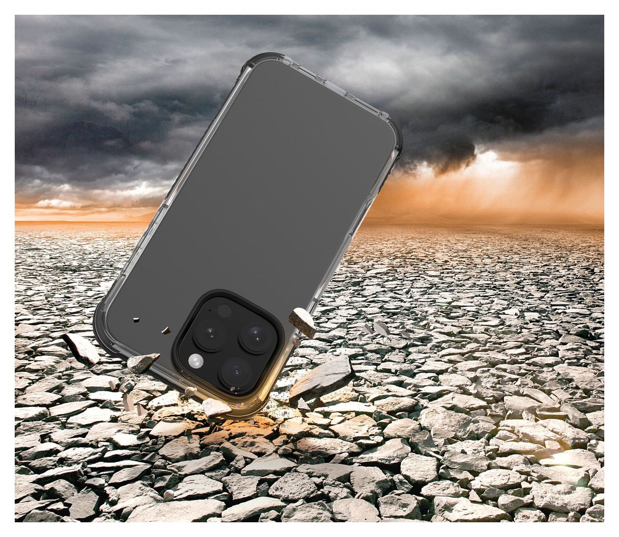 Tetra Force Strong Guard Cover für Apple iPhone 16 Pro Max  (Schwarz) 