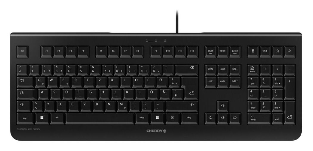 KC1000 Universal Tastatur USB  (Schwarz) 