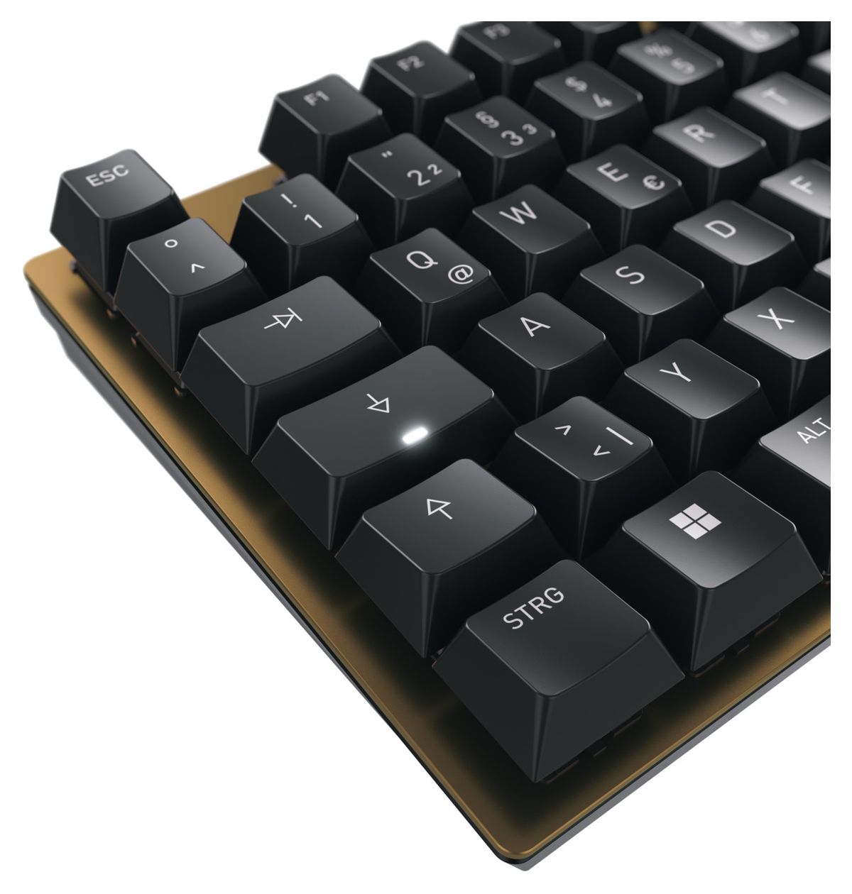 KC200 MX Universal Tastatur USB  (Schwarz, Bronze) 