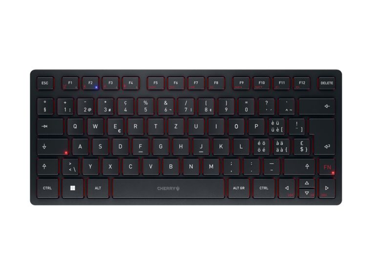 KW9200 Mini Universal Tastatur USB + RF Wireless + Bluetooth 2.4 GHz  (Schwarz) 