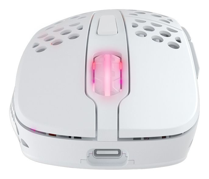 M4 RGB Wireless 19000 DPI Gaming Maus Optisch  (Weiß) 