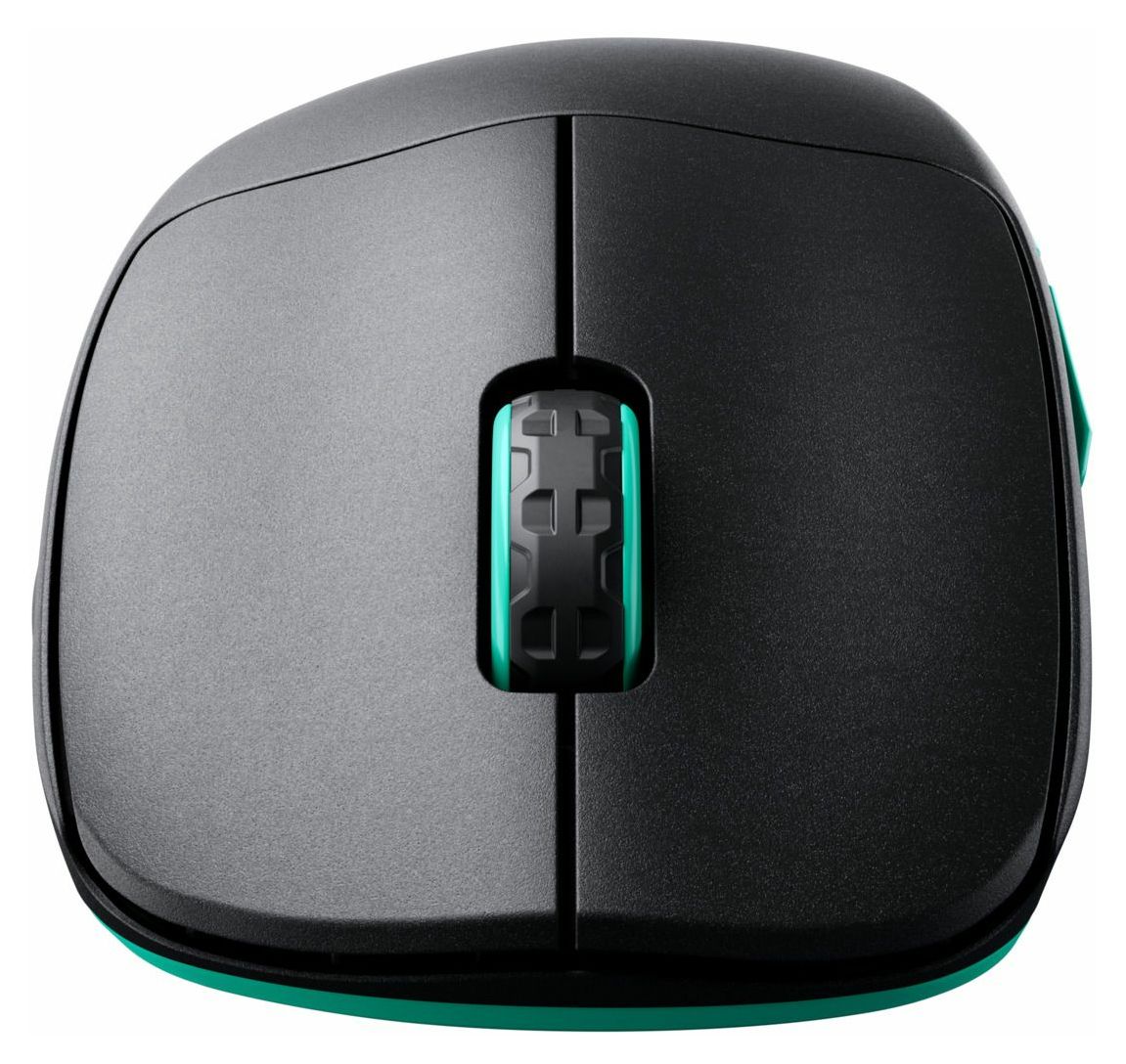 M64 Wireless 26000 DPI Gaming Maus  (Schwarz, Türkis) 