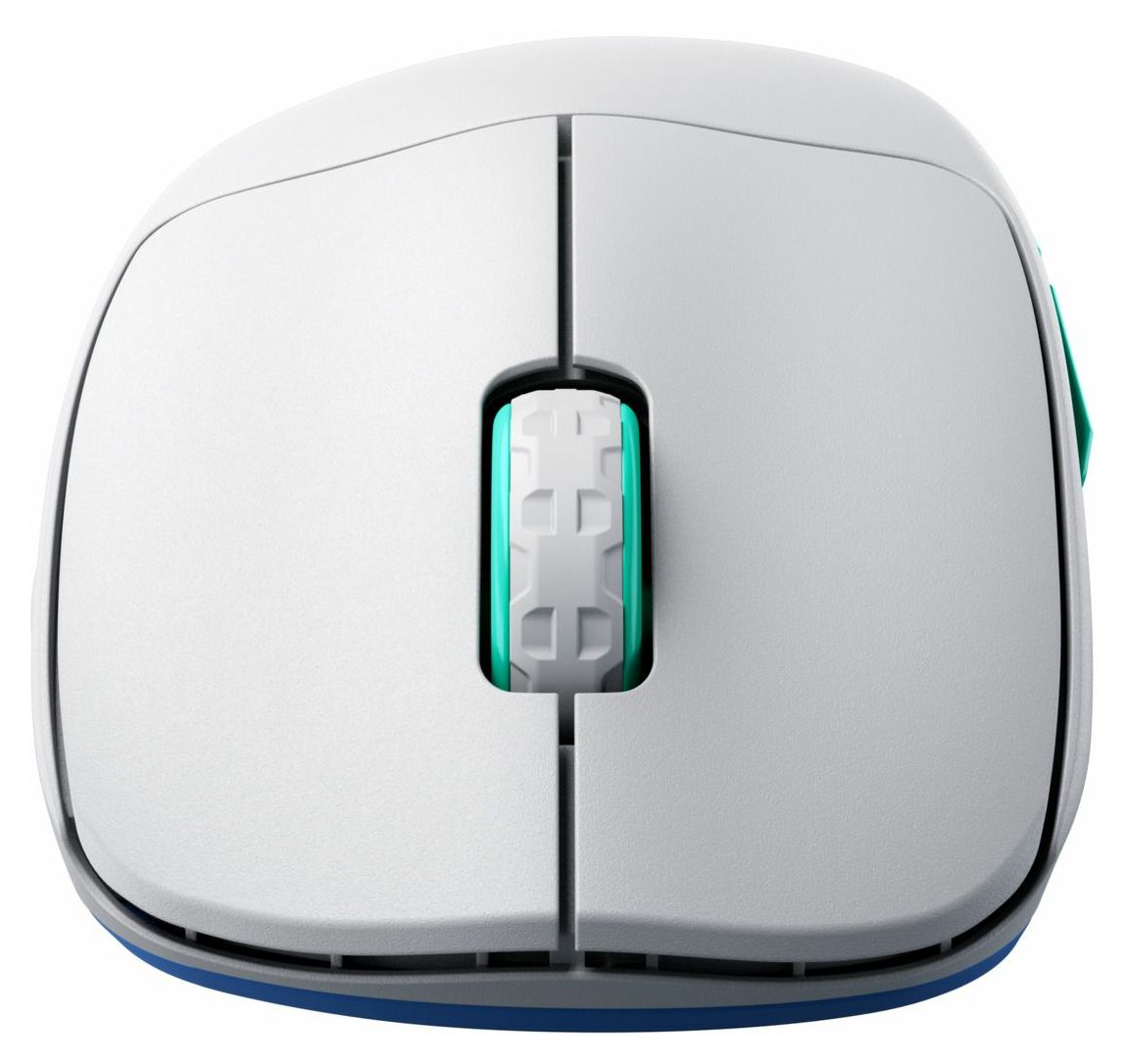M64 Wireless 26000 DPI Gaming Maus (Blau, Türkis, Weiß) 