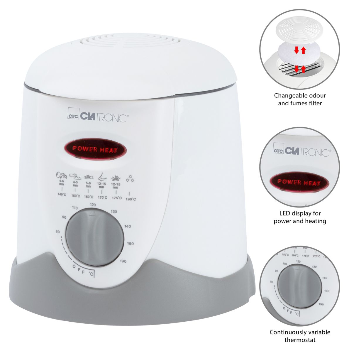 FFR2916 2in1 Fondue Fritteuse 900 W 