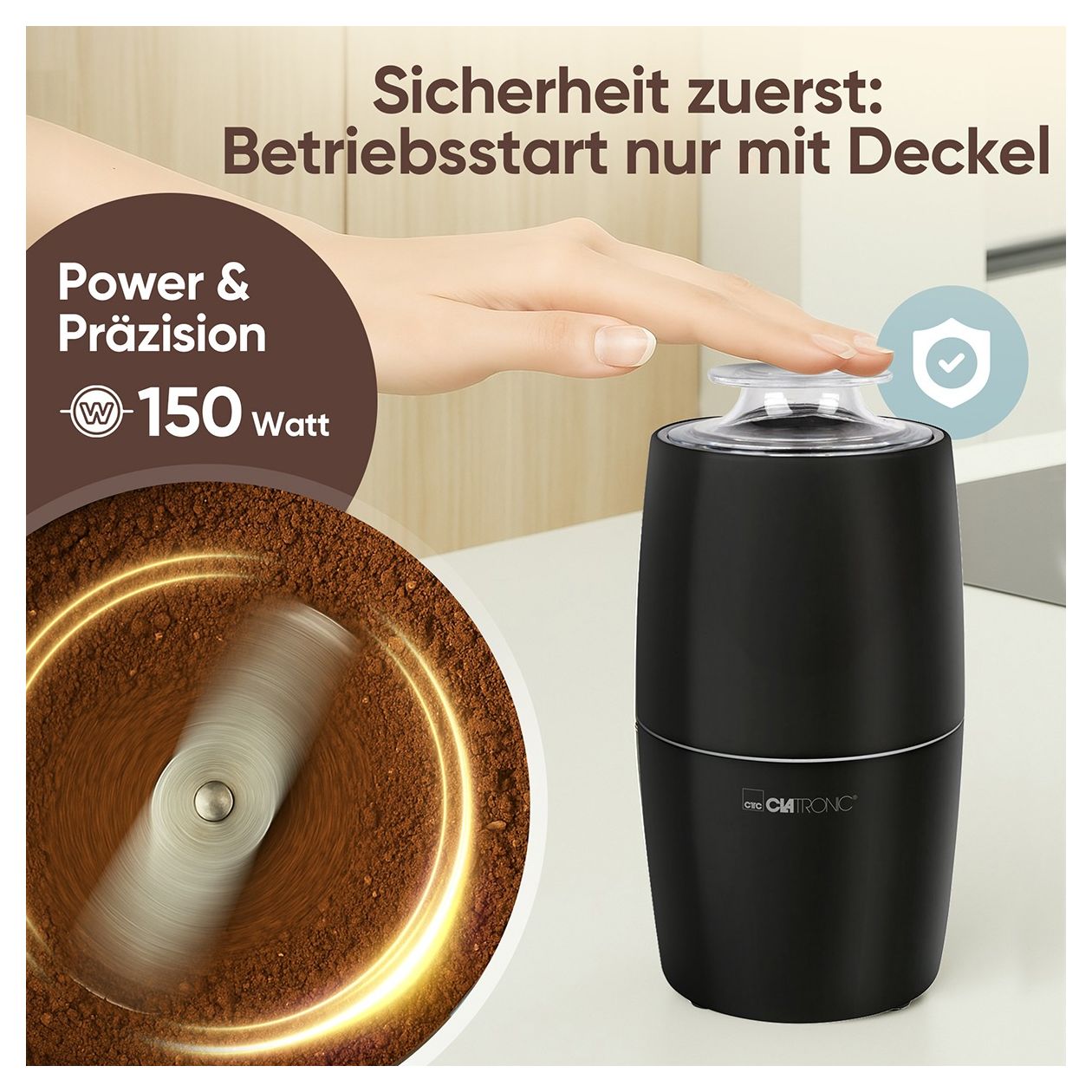 KSW3806 Kaffeemühle für 60 g 150 W  (Schwarz) 