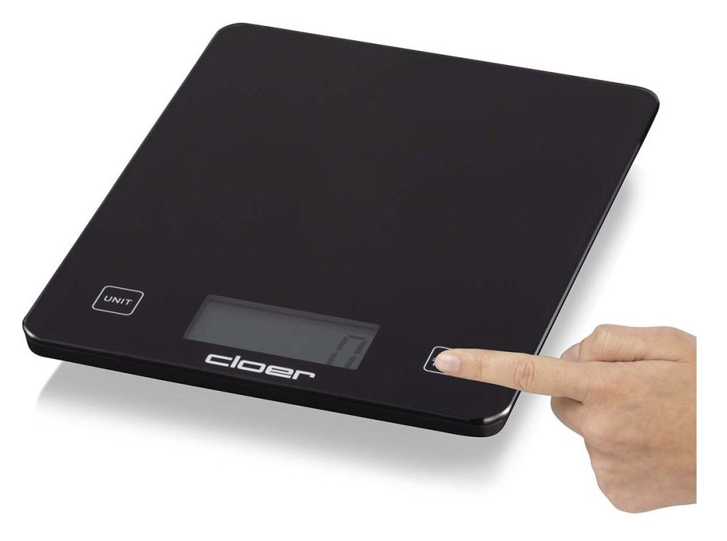 6870 Elektronische Küchenwaage bis 10 kg Genauigkeit 5 g  (Schwarz) 