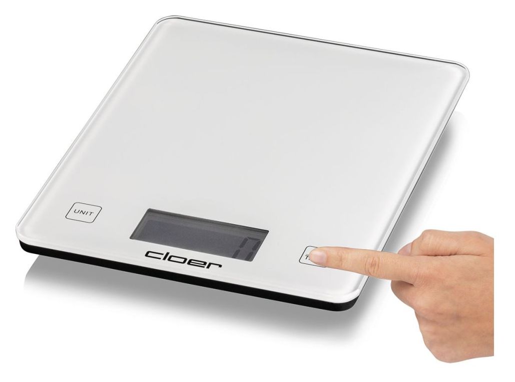 6871 Elektronische Küchenwaage bis 10 kg Genauigkeit 5 g  (Weiß) 