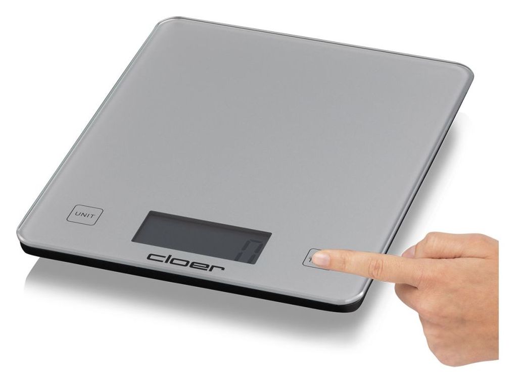 6878 Elektronische Küchenwaage bis 10 kg Genauigkeit 5 g  (Silber) 