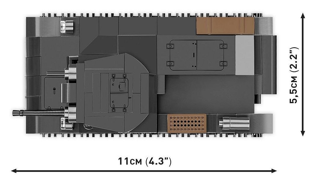 Panzer II Ausf. A Bauset 250 Teile  (Schwarz) 