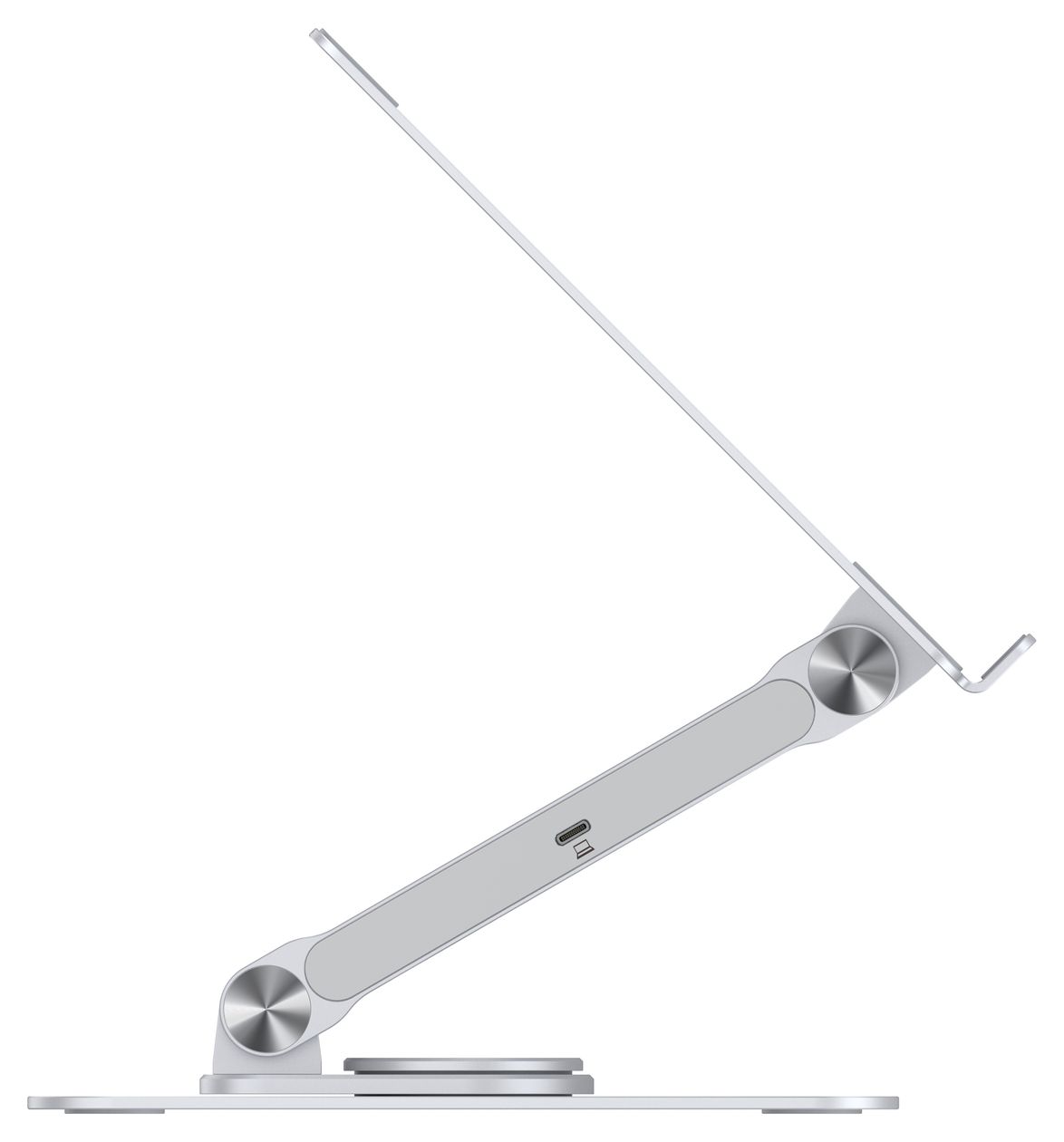 DONN27G Laptop-Ständer mit 7-in-1-Dockingstation, 360° drehbare Basis, faltbar, höhenverstellbar 