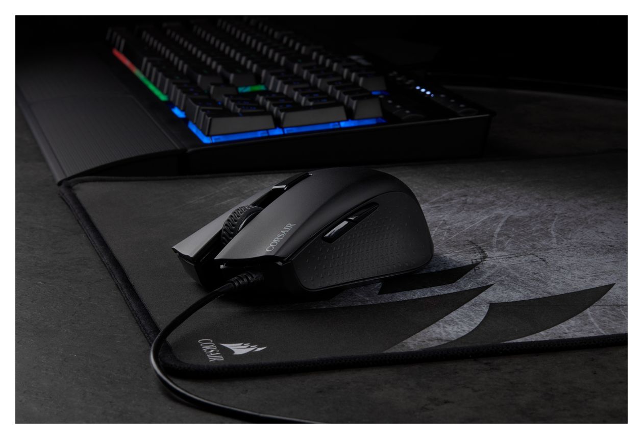 Harpoon RGB Pro 12000 DPI Gaming Maus Optisch  (Schwarz) 