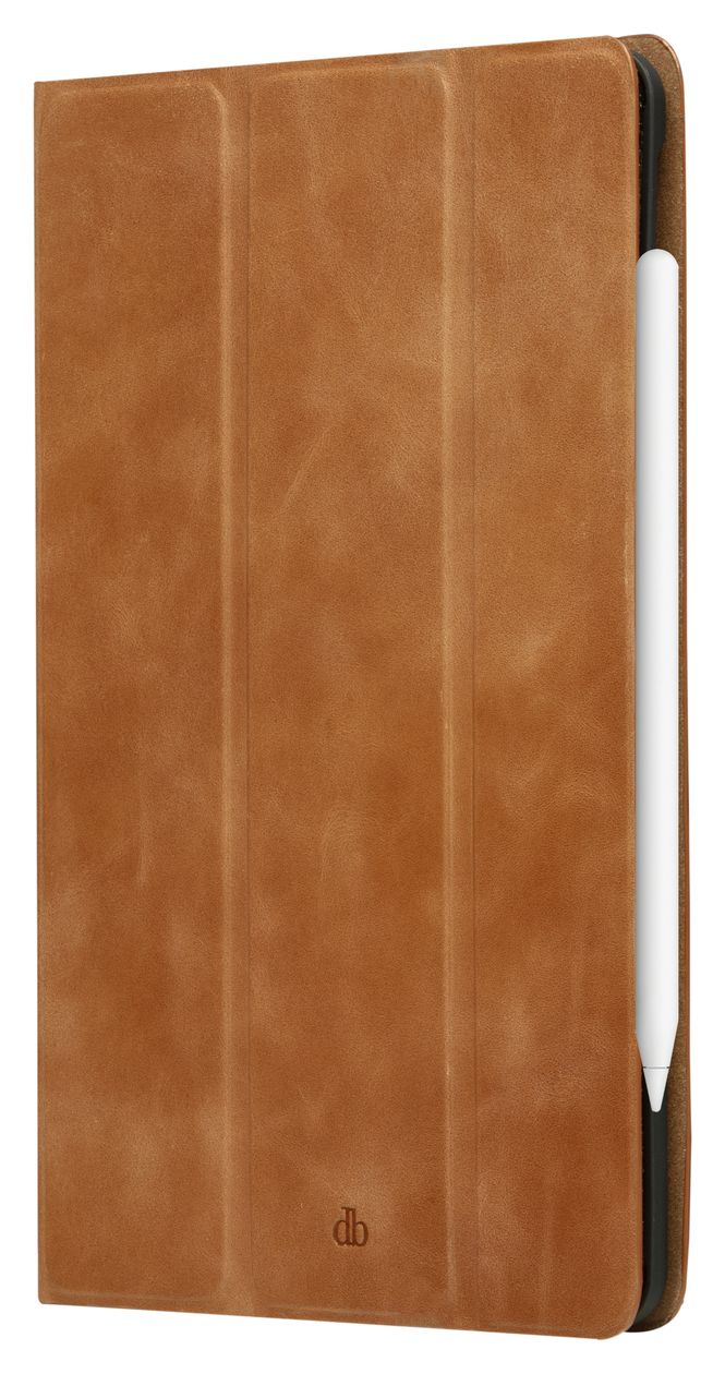 Risskov Folio aus Vollnarbenleder für Apple iPad Air 10.9"/Pro 11" bis 27,7 cm (10.9") Kratzresistent mit Magnetverschluss (Beige) 