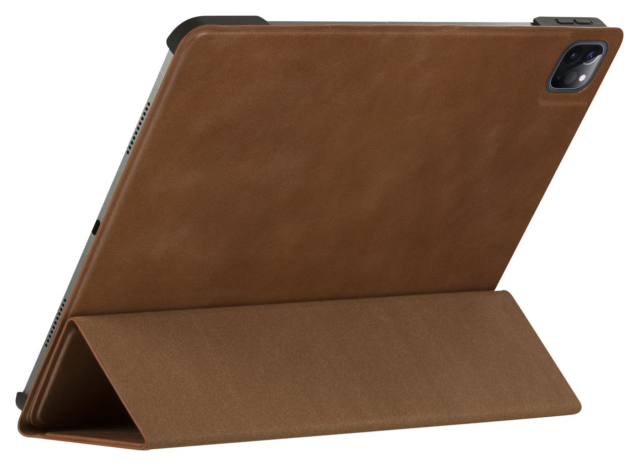 Risskov Folio aus Vollnarbenleder für Apple iPad mini (6th generation) bis 21,1 cm (8.3") Kratzresistent mit Magnetverschluss (Beige) 