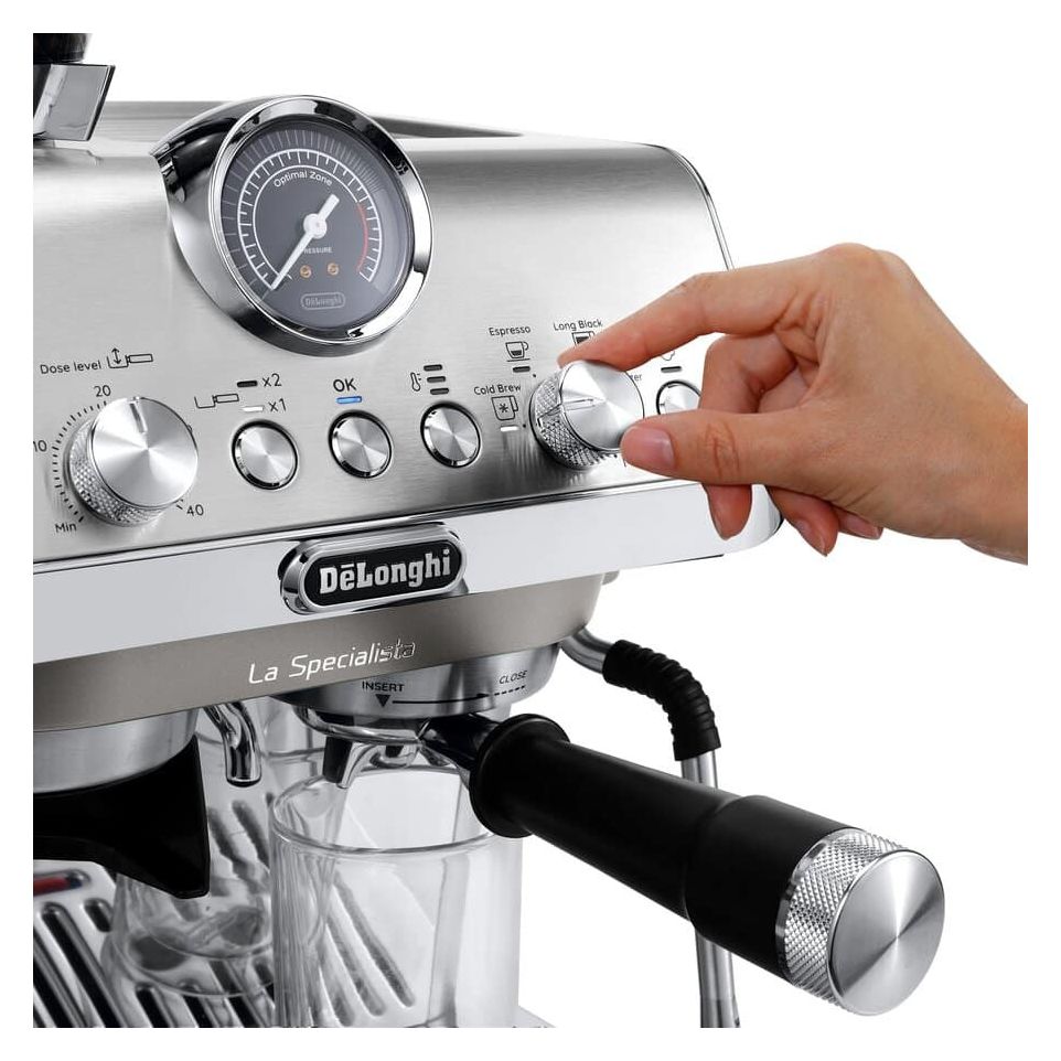 EC9255.M La Specialista Arte Evo Siebträger Kaffeemaschine 15 bar 1400 W  (Stahl) 