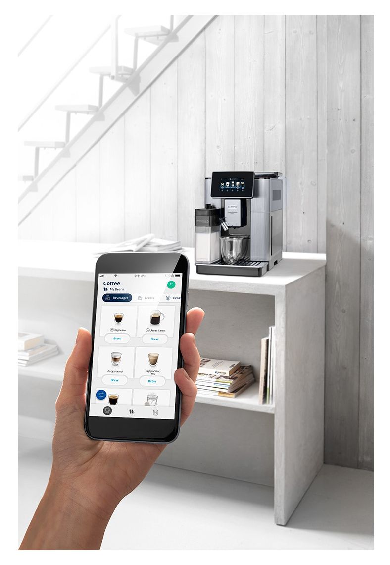 PrimaDonna Soul ECAM610.74.MB Kaffeevollautomat 19 bar 2,2 l 500 g AutoClean  (Schwarz, Edelstahl) 