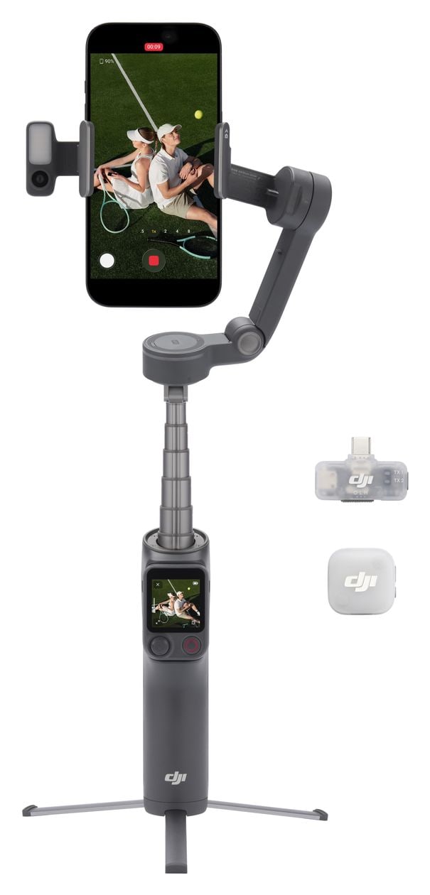 Osmo Mobile 8P Creator Combo Stativ Gimbal für Smartphone faltbar Bluetooth  (Schwarz) 