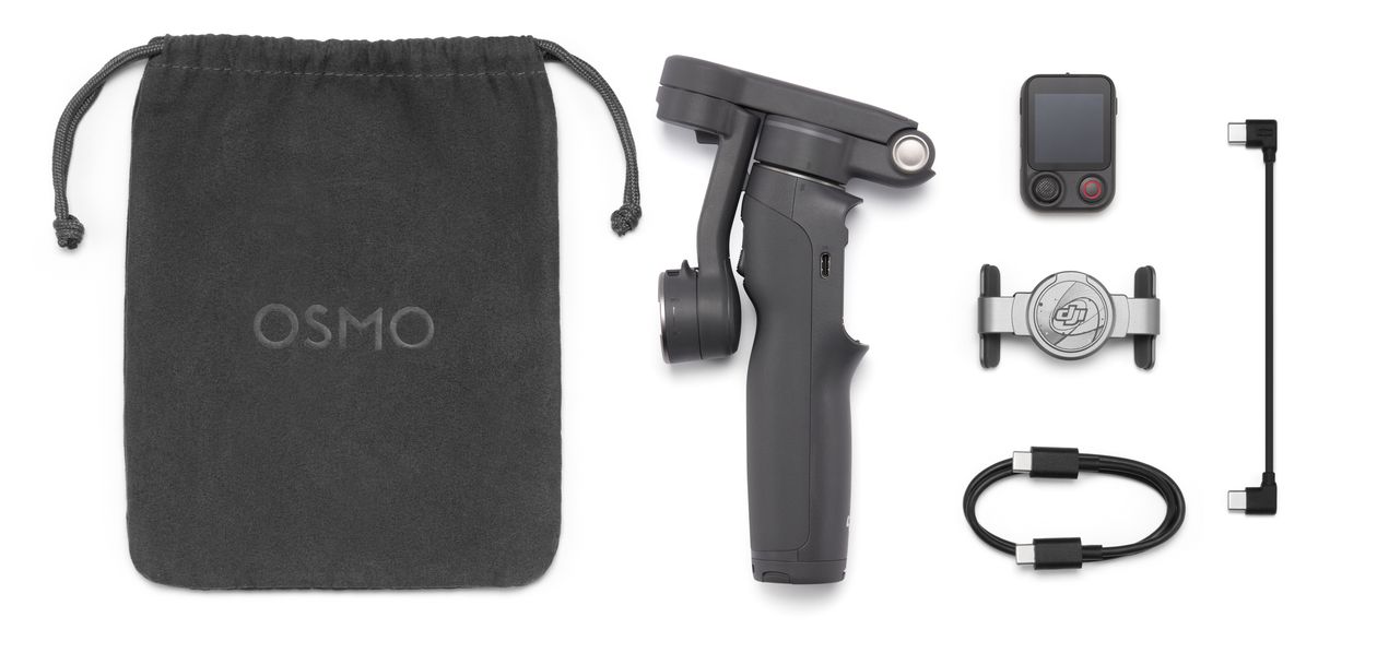 Osmo Mobile 8P Standard Combo Stativ Gimbal für Smartphone faltbar Bluetooth  (Schwarz) 