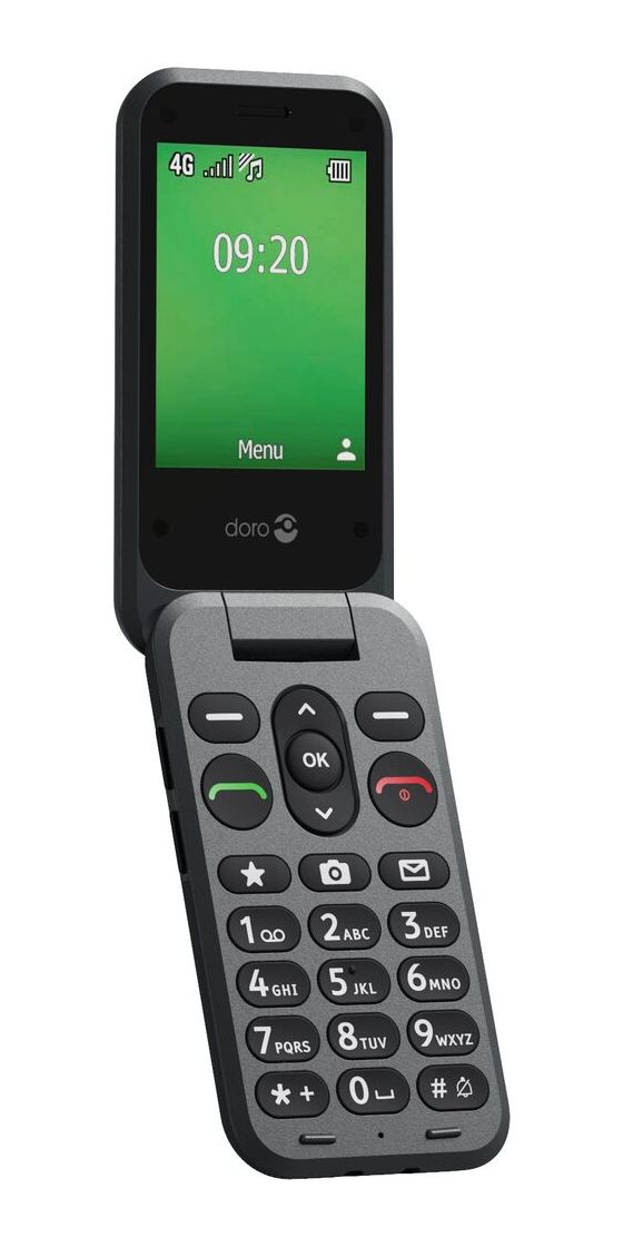 Leva E20 4G Smartphone 7,11 cm (2.8 Zoll) 0,3 MP Single SIM  (Schwarz) 