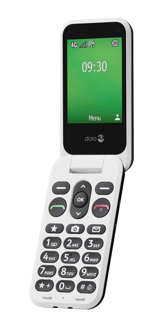 Leva E30 4G Smartphone 7,11 cm (2.8 Zoll) 0,3 MP Single SIM  (Schwarz, Weiß) 