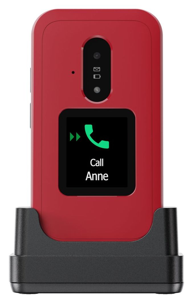 Leva E30 4G Smartphone 7,11 cm (2.8 Zoll) 0,3 MP Single SIM  (Rot, Weiß) 