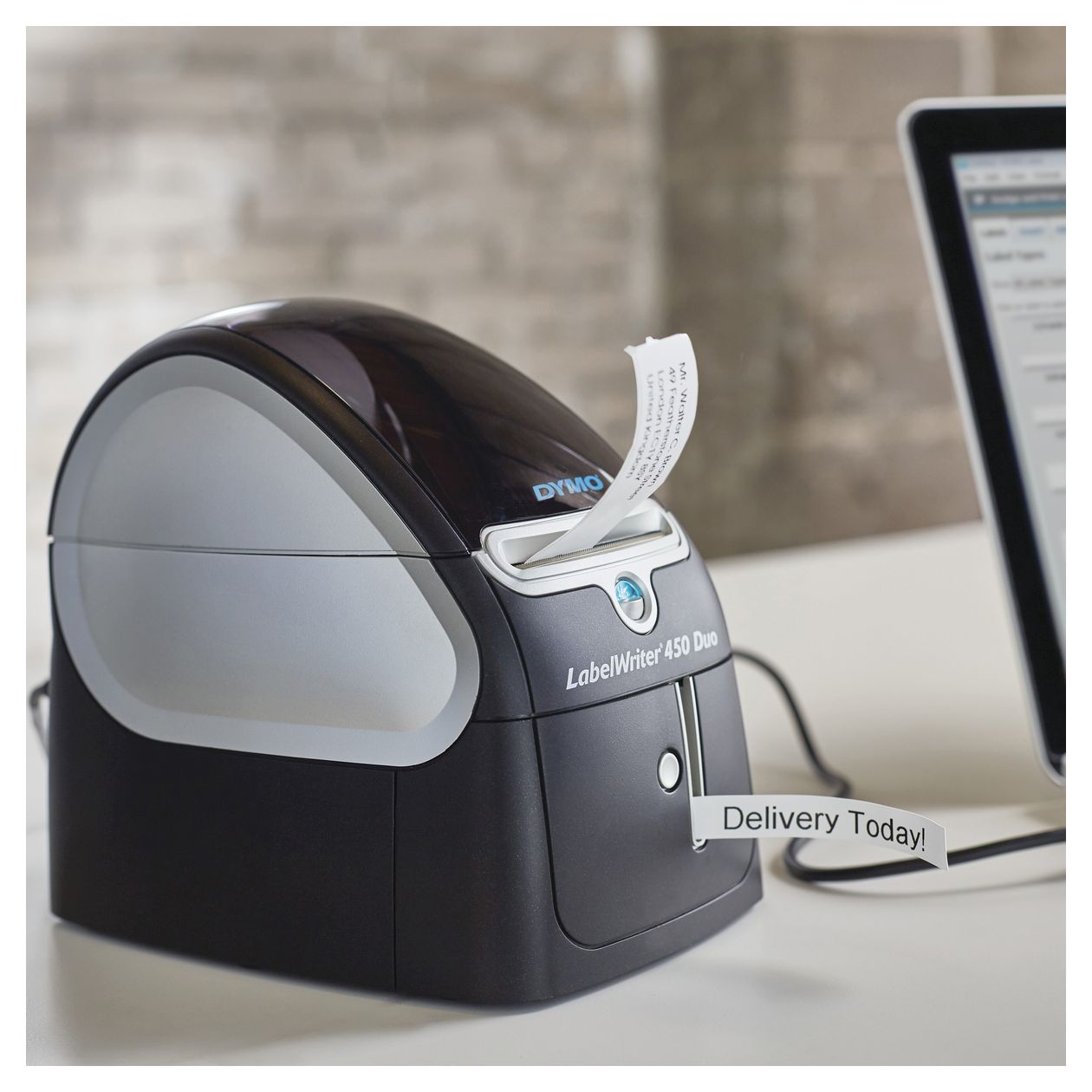 DYMO LabelWriter 450 Duo Etikettendrucker | Professioneller 300 dpi. Thermodirekt Etikettiergerät | Drucken Sie LW und D1 Etiketten 