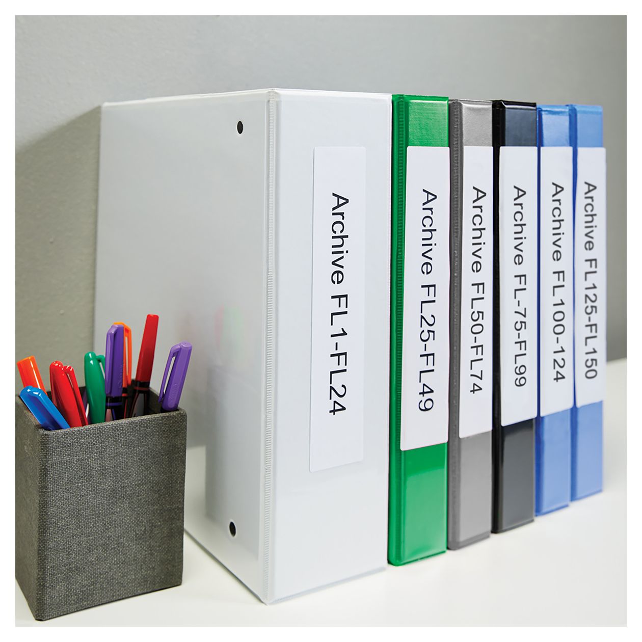 DYMO Original LabelWriter-Mehrzwecketiketten/große Ordnerrücken-Etiketten | 59 mm x 190 mm | Rolle mit 110 leicht ablösbaren Etiketten | selbstklebend | für LabelWriter Etikettendrucker 
