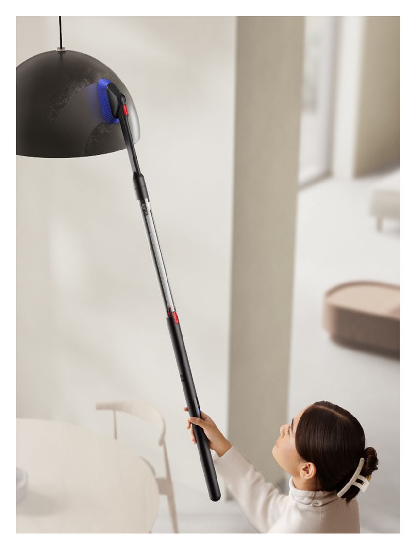 PencilVac Fluffycones Handstaubsauger Beutellos bis 30 min Laufzeit  (Schwarz, Grau) 