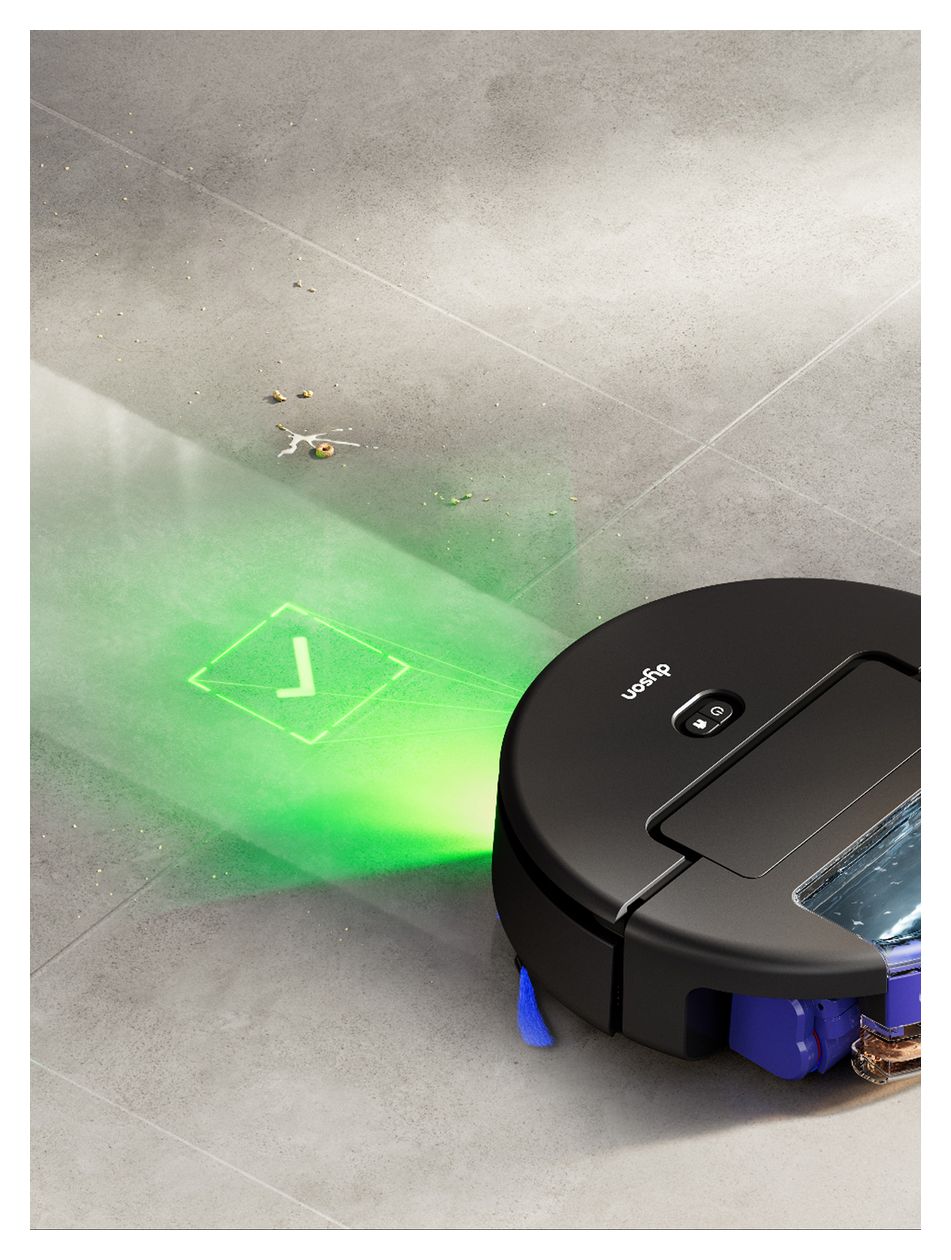 Spot+Scrub AI Saugroboter nass/trocken 140 min Akku 18000 Pascal Leistung  (Schwarz) 