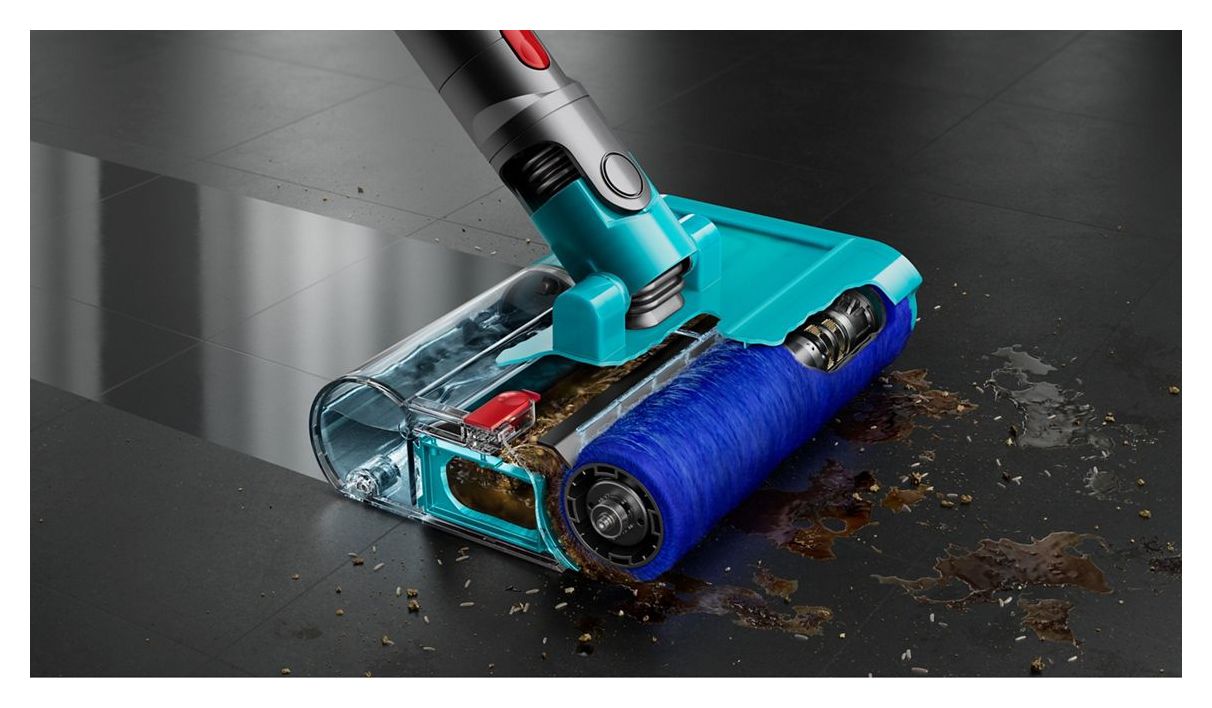 V10 Cyclone Submarine + Flex-Adapter Handstaubsauger Beutellos bis 60 min Laufzeit  (Nickel, Violett) 