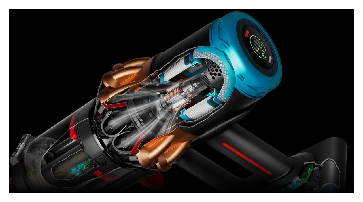 V16 Piston Animal Handstaubsauger Beutellos bis 70 min Laufzeit HEPA  (Schwarz, Kupfer) 