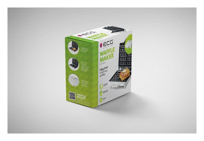 S1370 Waffeleisen quadratisch für 2 Waffel(n) 700 W 