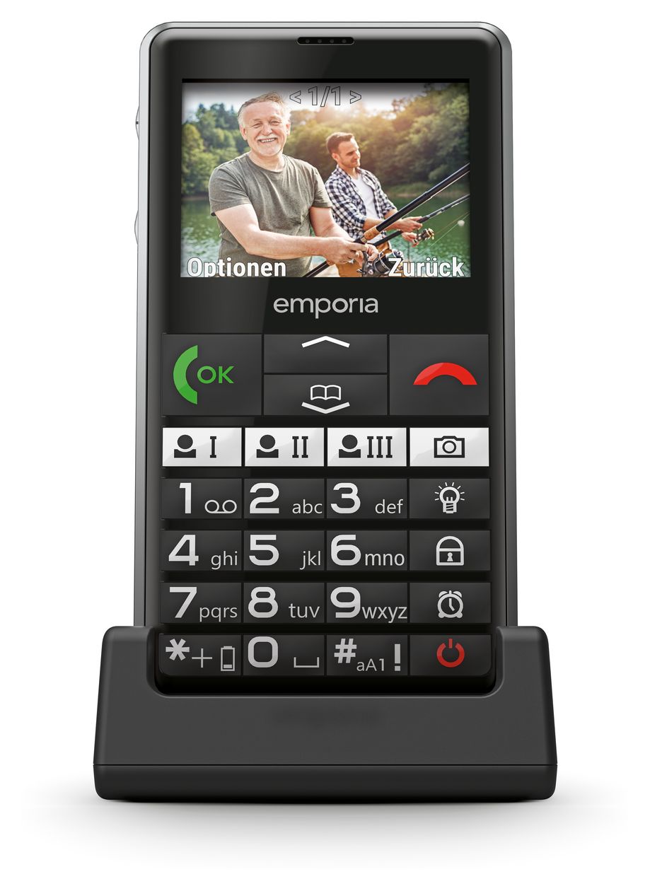 Pure V76 4G Smartphone 5,87 cm (2.31 Zoll) 2 MP Single SIM  (Schwarz) 